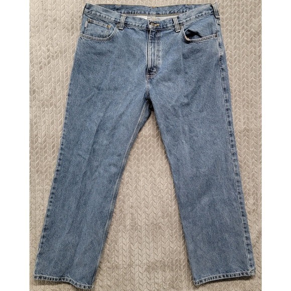 Carhartt‎ Loose Fit Jeans Men's Size 40x30 Blue Straight Medium Wash - Picture 1 of 8